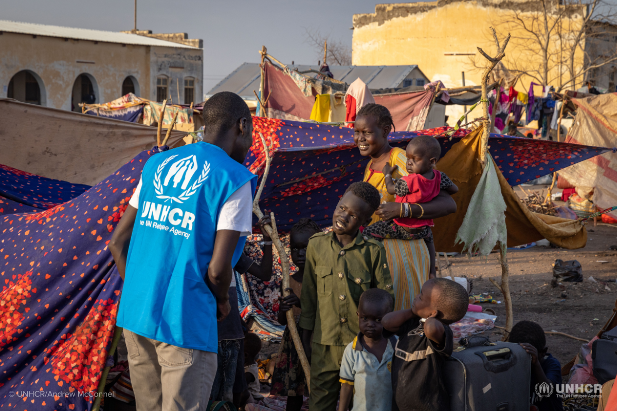 Aid workers in Sudan